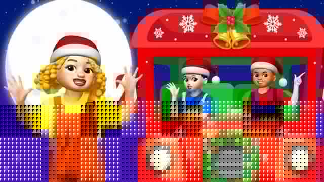 Dance Video | Bus wheels for Christmas! 🎄 | round round...🚌